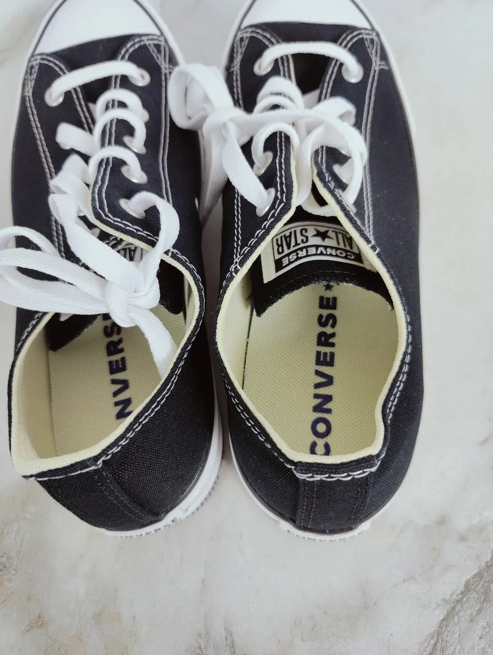 NIB Converse CT All Star Lift Kids' Black Canvas Platform Sneakers, Sz 6